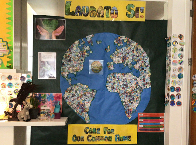 Junior School make their promise to be a Laudato SÃ­ School