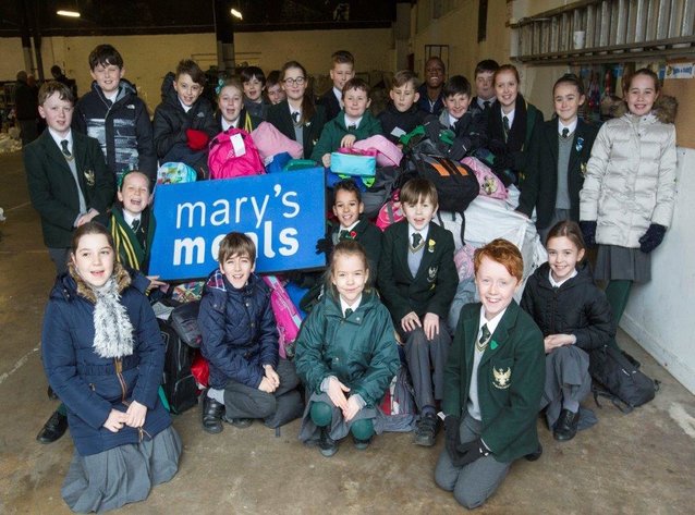 Junior School Pupils Demonstrate Jesuit Values with Backpack Appeal