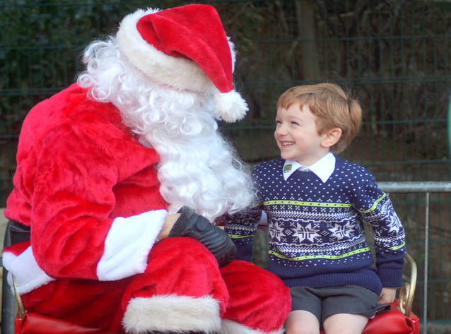 Santa Visits Junior School for Christmas Jumper Day
